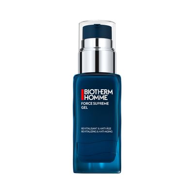 Biotherm Homme Force Supreme Gel, a Revitalizing &amp; Anti-Aging Gel Cream for Men with Pro-Xylane and Blue Algae for Firmer Skin and Suppler Skin, Anti-Aging Skincare, 1.7 Fl. Oz.
