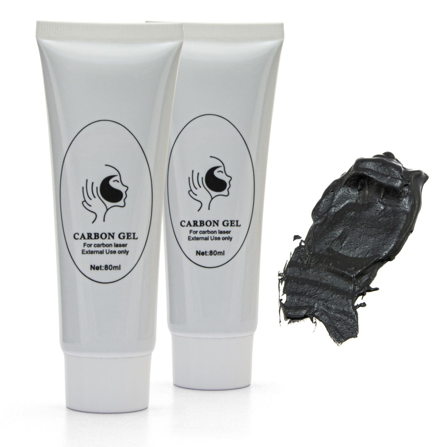 Elitzia Carbon Gel Peel Skin Care Skin Rejuvenation Black Doll Facial Skin Deep Cleaning with Nano Activated Carbon for Laser Carbon Cream ETBDF80 80ml Pack of 2