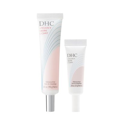 DHC Velvet Skin Coat and Velvet Skin Coat Travel Size 0.52 oz. Net wt. and 0.18 Net wt.