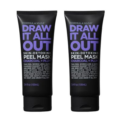 FORMULA 10.0.6 Draw It All Out Skin Detoxing Charcoal Peel Mask 2PK