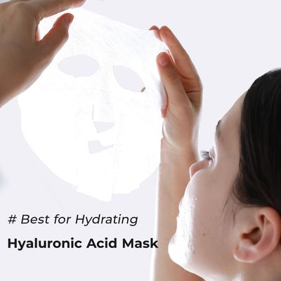 +WIS+ Intensive Hydrating Facial Mask 24 EA with Hyaluronic Acid Serum for Dry, Dehydrated, Oily Skin, Anti-Aging Face Mask to Pore Minimizing, Elasticity Improvement and Repair Dehydrated Skin