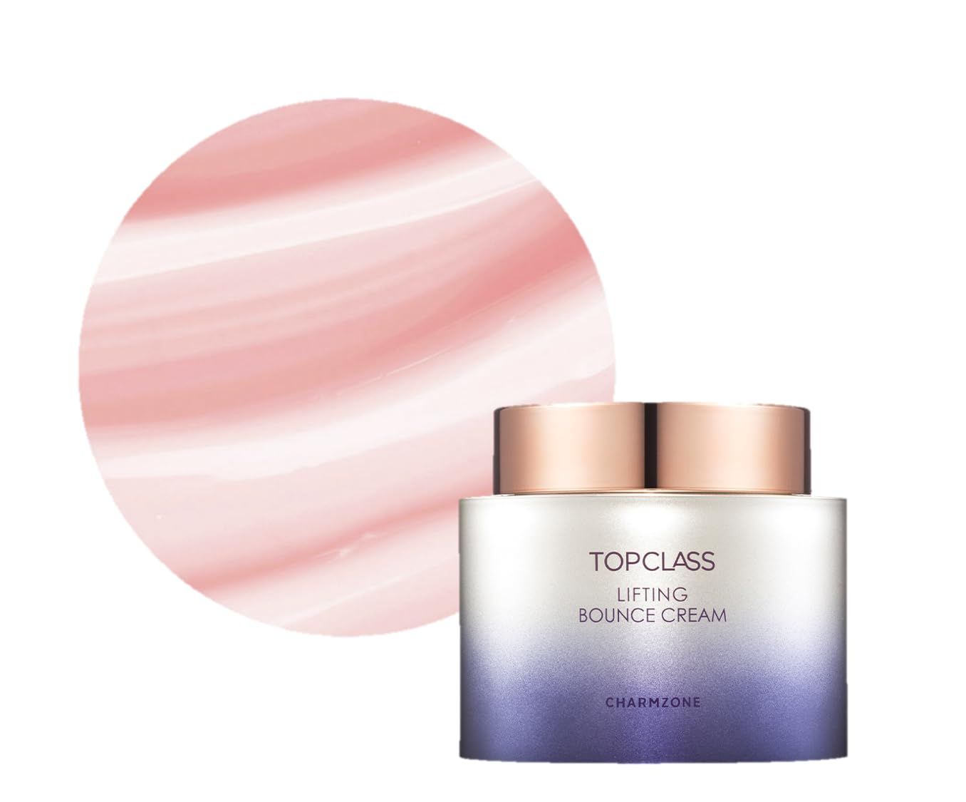 CHARMZONE TopClass Lifting Bounce Cream 3.38 Oz, Triple Collagen + protein for elasticity lifting synergy. Korean Skin Care