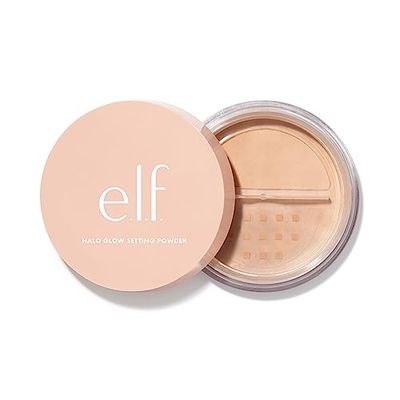 e.l.f. Halo Glow Soft Focus Setting Powder, Silky Setting Powder For Creating Soft Glow Without Shine, Smooths Pores &amp; Lines, Medium