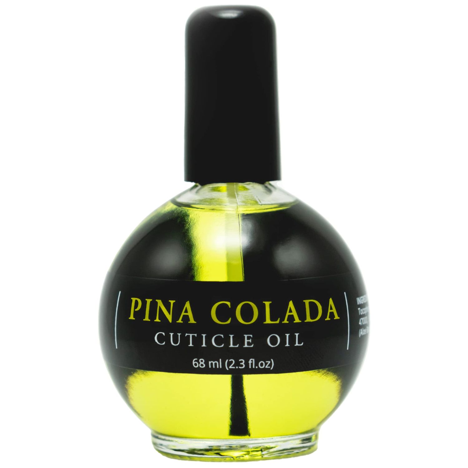 Ellie Chase Moisturizing Cuticle &amp; Nail Care Oil 2.3 Fl Oz - Pina Colada Scented - Infused with Jojoba Oil, Aloe, Vitamin E - Nail &amp; Cuticle Hydration, Repair, Moisturizer, Strengthener, Growth