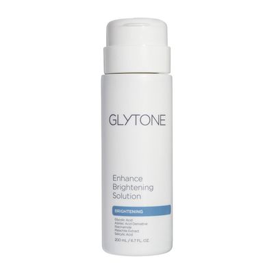 Glytone Enhance Brightening Solution - Glycolic Acid, Azelaic Acid, Niacinamide, Malachite Extract - Prep Skin, Brighten &amp; Unclog Pores - 6.7 fl. oz.