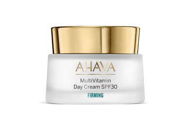 AHAVA Firming MultiVitamin Day Cream SPF 30 - Enriched with Dimethicone, Niacinamide, Panthenol, Vitamin E &amp; Osmoter Blend of Dead Sea Minerals for Enhanced Firmness, Luminosity, Radiance 1.7 Fl Oz