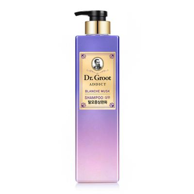 Dr. Groot Addict Shampoo (Blanche Musk, 23fl oz) - Professional Volumizing Shampoo | Thin, Damaged Hair &amp; Odor Control, Amino Acid, Biotin, Silicone-Free | Korean Skincare
