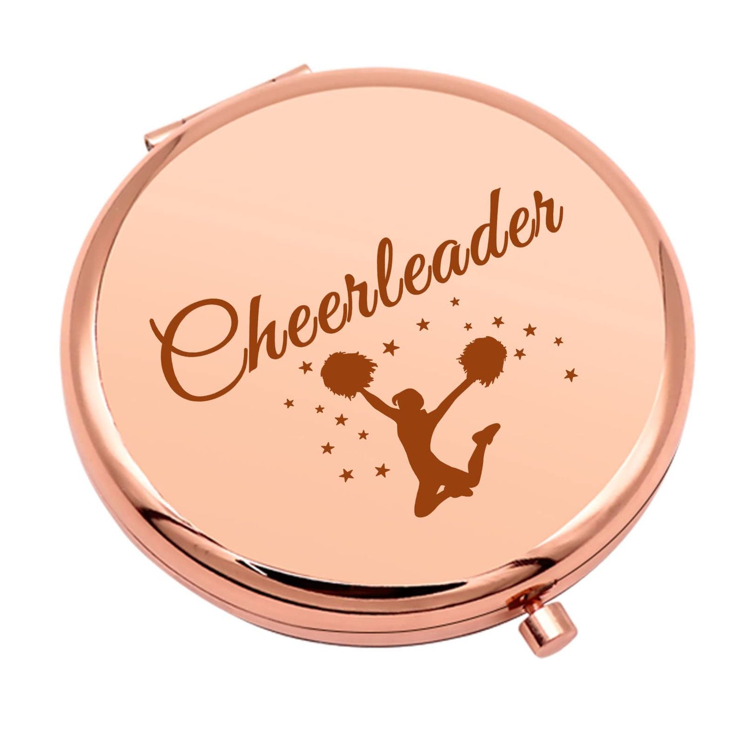 Cheerleader Gift for Teen Girls Thank You Gift Compact Makeup Mirror for Women Cheerleading Gift for Cheer Friend Cheer Coach Appreciation Gifts Folding Makeup Mirror for Cheer Team Gift