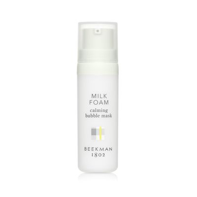 Beekman 1802 Milk Foam Calming Bubble Face Mask - Fragrance Free - 0.5 oz - Boosts Circulation &amp; Collagen - With Goat Milk &amp; Cucumber - Good for Sensitive, Uneven &amp; Irritated Skin - Cruelty Free