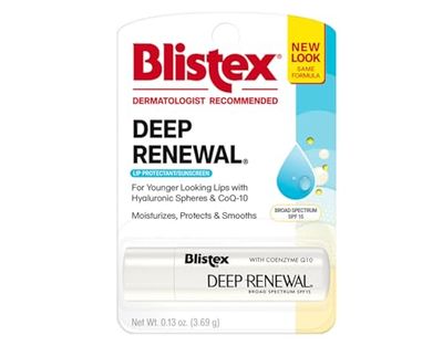 Blistex Deep Renewal Lip Protectant Sunscreen Balm, 0.13 Ounces (3.69g) (Value Pack of 12)