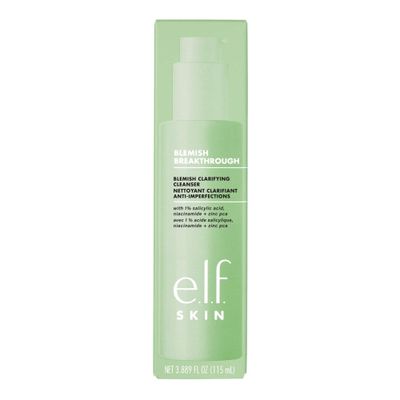 e.l.f. SKIN Blemish Breakthrough Clarifying Cleanser, Gel Cleanser For Removing Makeup, Controlling Oil &amp; Clarifying Pores, 1% Salicylic Acid