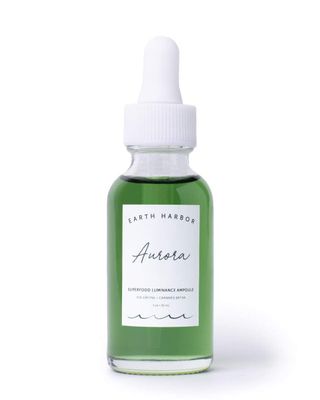 Earth Harbor | AURORA Superfood Luminance Ampoule | 100% Botanical Skin Treatment | Calm and Illuminate | Seaweed &amp; Cannabis Sativa |1 fl oz