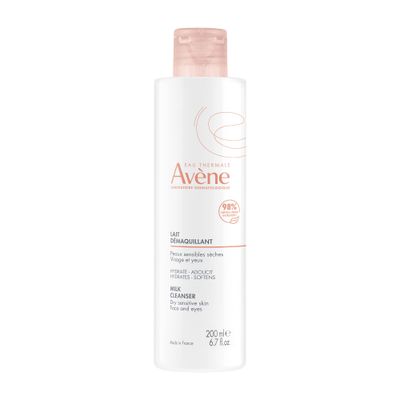 Eau Thermale Avne Gentle Milk Cleanser - Moisturizing, No-Rinse, Soap-Free Cleansing Lotion for Dry, Sensitive Skin - 6.7 fl.oz.