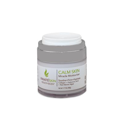 Calm Skin Face Moisturizer | Hyaluronic Acid, Collagen and Red Marine Algae 2oz