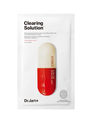 Dr.Jart+ Dermask Micro Jet Clearing Solution Face Mask | Sheet Mask | Calms, balances &amp; revitalizes skin | Korean Skin Care, 1 Pack