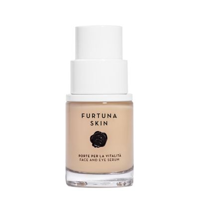 Furtuna Skin Face &amp; Eye Serum - Dual-Use Formula to Lift, Reduce Puffiness and Even Tone, Wild-Foraged Botanicals, Vegan, Dermatologist Tested, EWG Verified, 30ml