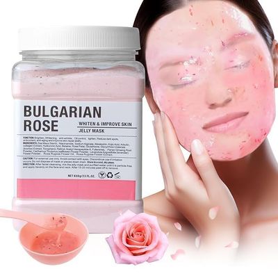 Angeland Jelly Mask for Facials Professional Natural Gel Face Masks, Moisturizing &amp; Hydrating Jelly Face Masks, Peel Off Face Masks SkinCare 23 Fl Oz (Bulgarian Rose)