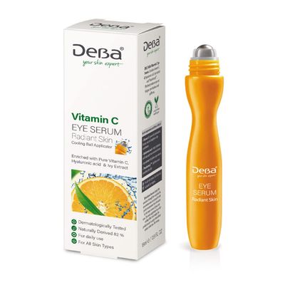 DeBa Vitamin C Eye Serum Radiant Skin Enriched with Pure Vit. C, Hyaluronic Acid and Ivy Extract