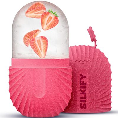 Cooling Ice Roller for Face &amp; Eyes, Gua Sha Massage Tool, Reusable Silicone Ice Mold for Natural Skin Glow, Perfect Beauty Gift for Men &amp; Women