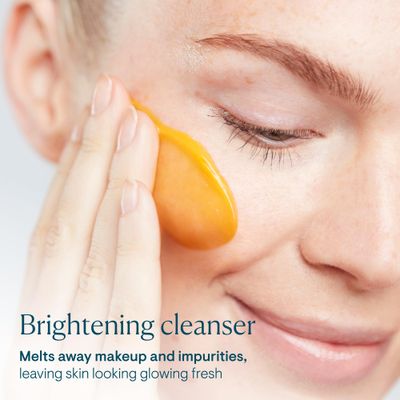 ELEMIS Superfood AHA Glow Cleansing Butter, Daily Skincare Facial Cleanser to Brighten, Nourish &amp; Hydrate Skin, Facial Mask &amp; Brightening Cleanser