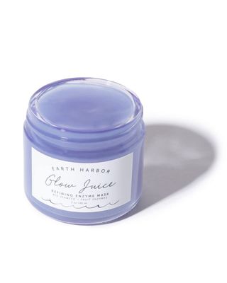 Earth Harbor | GLOW JUICE Refining Enzyme Mask | 100% Natural &amp; Nontoxic | Red Seaweed + Fruit Enzymes | Brightens and Clarifies |2 oz