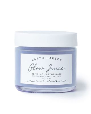 Earth Harbor | GLOW JUICE Refining Enzyme Mask | 100% Natural &amp; Nontoxic | Red Seaweed + Fruit Enzymes | Brightens and Clarifies |2 oz