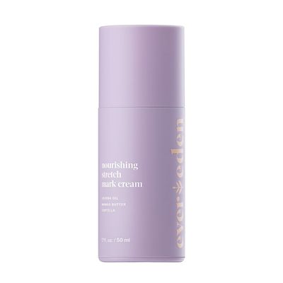 Evereden Nourishing Stretch Mark Cream 1.7 fl oz (50ml) | Clean and Unscented Pregnancy Skincare | Stretch Mark Prevention | TSA approved
