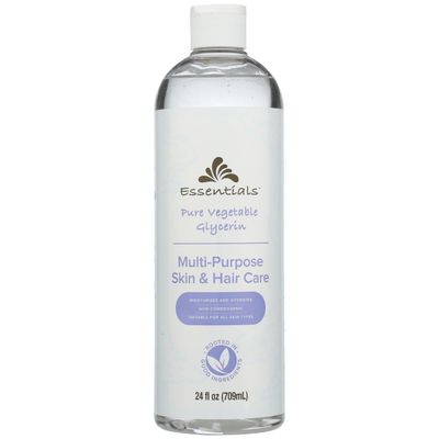 Essentials Pure Vegetable Glycerin, Multi-Purpose Skin and Hair Care, 24 fl oz.