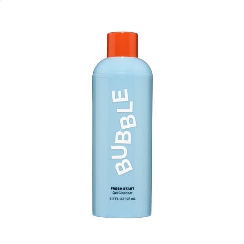 Bubble Skincare Fresh Start Gel Cleanser - Gentle Exfoliating Face Wash for Oily Skin - Formulated with Aloe Vera Juice + Caffeine to Protect and Soothe Complexion (125ml)