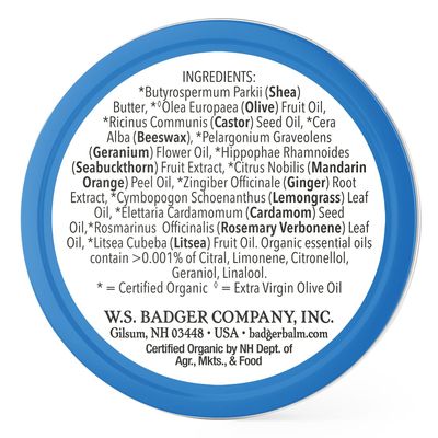 Badger Organic Cuticle Care Balm - Natural Nail Care Cream with Shea Butter, Vitamin-Rich Seabuckthorn Extract Helps Strengthen, Soothe & Restore Dry & Splitting Cuticles - Light Citrus Scent - .75oz