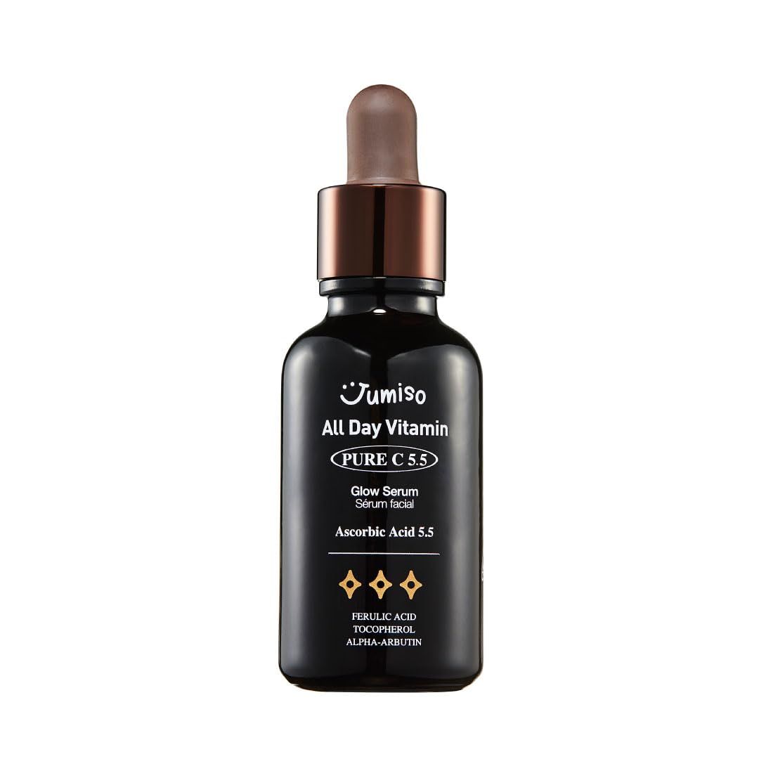 All Day Pure C 5.5 Glow Serum 30ml | Aronia Fruit Extract | Pure Vitamin C (L-Ascorbic Acid) with Alpha-Arbutin&amp;Ascorbyl Glucoside | fragrance-free, parabens-free | 1.01 fl oz, 30 ml