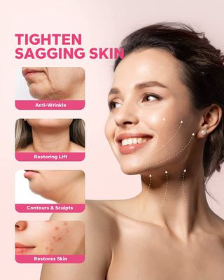 FairyFace V Line Shaping Face Masks (5 Count), Double Chin Reducer, Lifting Hydrogel Collagen Mask with Aloe Vera and Seaweed, Anti-Aging and Anti-Wrinkle