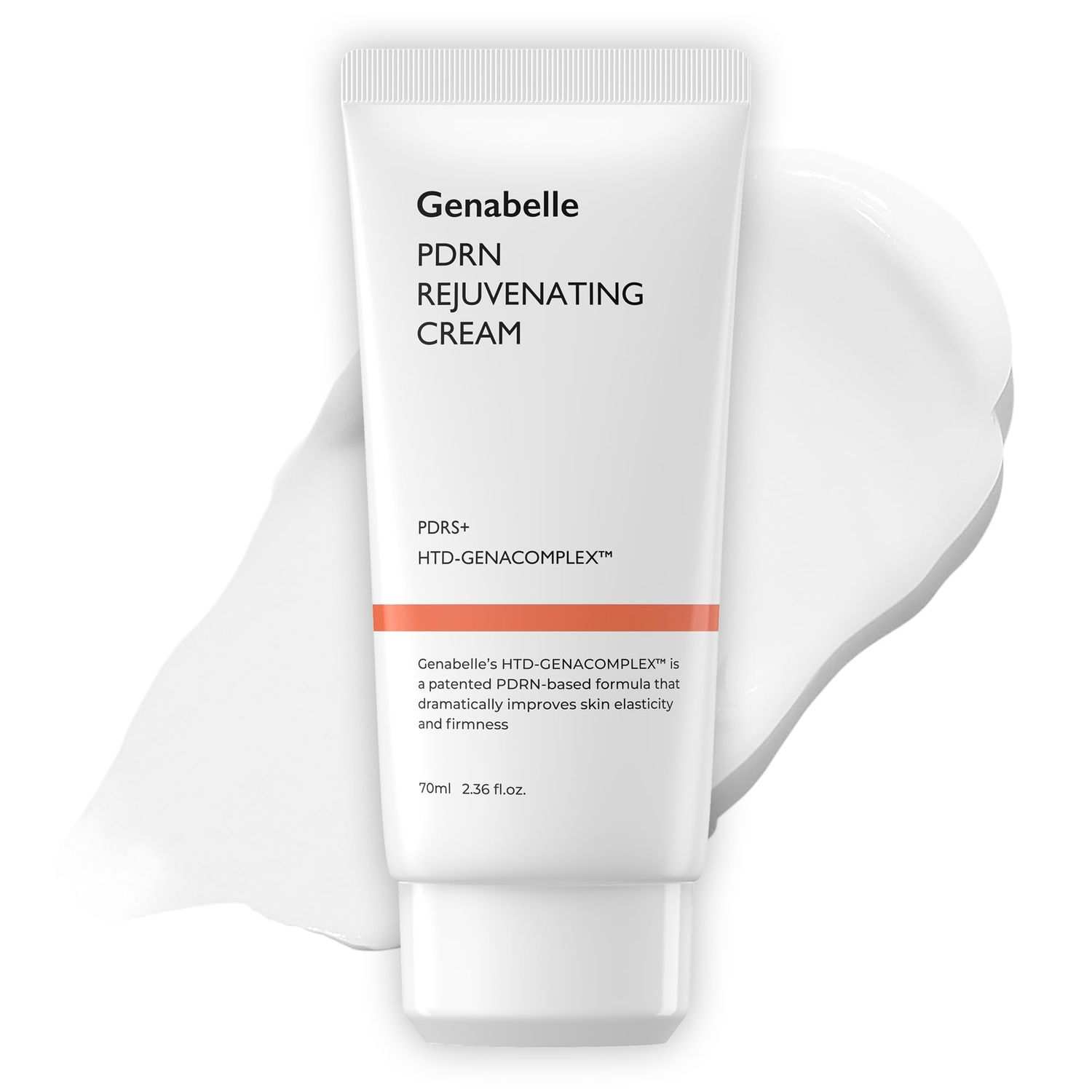 Genabelle PDRN Rejuvenating Cream - Lightweight Moisturizer with Original PDRN, CICA, Hyaluronic Acid - Nourishing, Hydrating, and Soothing Formula - 2.36 fl.oz