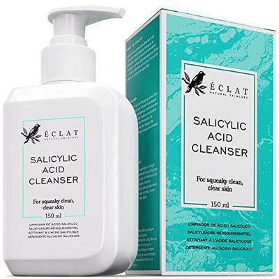 BLEMISH-FIGHTING Acne Face Wash - Salicylic Acid Cleanser with Niacinamide, Vitamin E &amp; Green Tea, Salicylic Acid Face Wash, Facewash Pore Cleanser for Women &amp; Men, Foaming Cleanser For Regular &amp; Oily