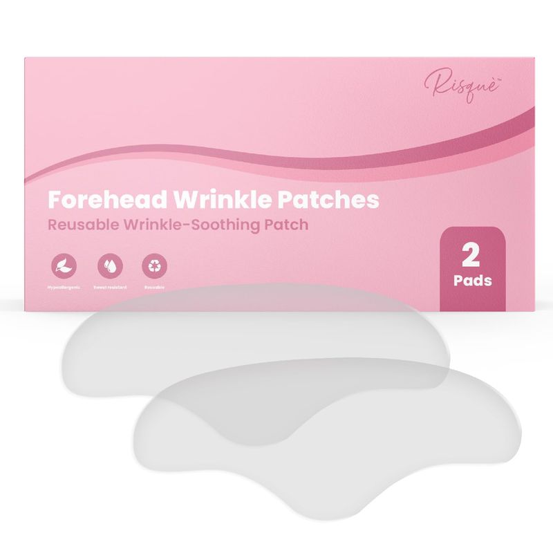 Forehead Wrinkle Patches Reusable | Forehead Wrinkles Treatment | Patches For Wrinkles | Non Invasive Reusable Wrinkle Smoothers | Works Great with an Eye Wrinkle Patches Kit and Face Tape | 2 Patches