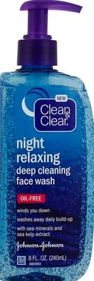 Clean &amp; Clear Night Relaxing Deep Cleaning Face Wash, 8 Fluid Ounce