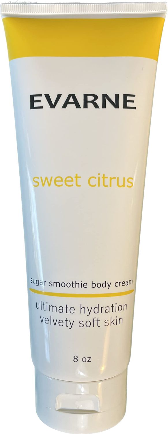 Evarne Sugar Smoothie Body Cream 8 OZ - Sweet Citrus, Ultimate Hydration, Velvety Soft Skin