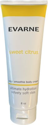 Evarne Sugar Smoothie Body Cream 8 OZ - Sweet Citrus, Ultimate Hydration, Velvety Soft Skin