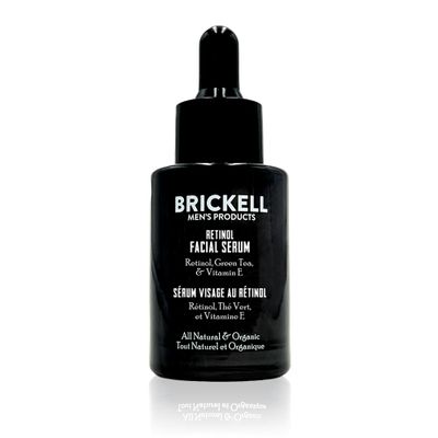 Brickell Men&#39;s Retinol Skin Care Serum Treatment For Firming Face Lines &amp; Eye Wrinkles, Deep Hydrating Facial Skincare Serum For Anti-Aging, Fragrance Free, 1 Ounce