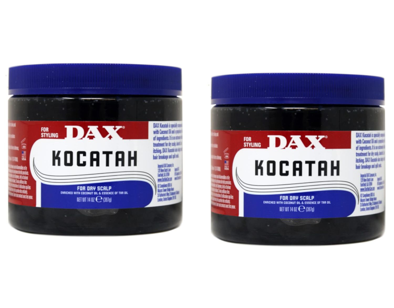 Dax Kocatah Dry Scalp Relief 14 oz ( Pack of 2)