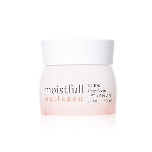 ETUDE Moistfull Collagen Deep Cream 75ml (21AD) | Facial Moisturizing Skin Care Cream | Super Collagen for Healthy Skin, Korean Skin Care, Kbeauty, Perfect for Gift