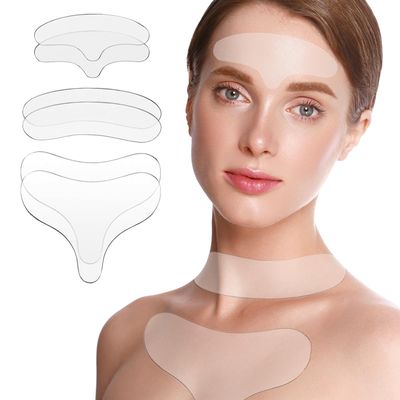 Forehead &amp; Neck Wrinkle Patches, Anti Wrinkle Patches for Frown, Neck &amp; Chest, Silicone Patches for Wrinkles, Reusable Neck Mask &amp; Line Remover for Expression Line and Side Sleeper Overnight