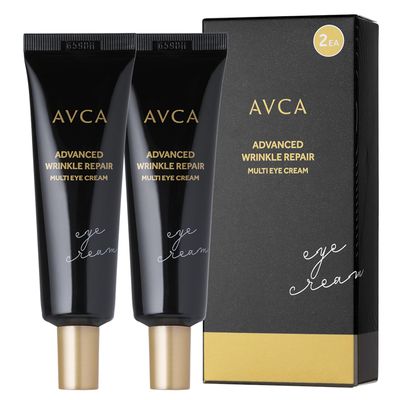 AVCA Advanced Wrinkle Repair Multi Eye Cream 2Count - Korea Skin Care, Hyaluron Acid, Bitamin C Acid (30ml/1.01Fl.Oz.)