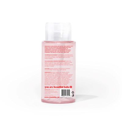 clensi - Micellar Cleansing Water, Makeup Remover, Gentle Facial Cleanser, Makeup Remover, Skin Refresher, Normal To Sensitive Skin Types.