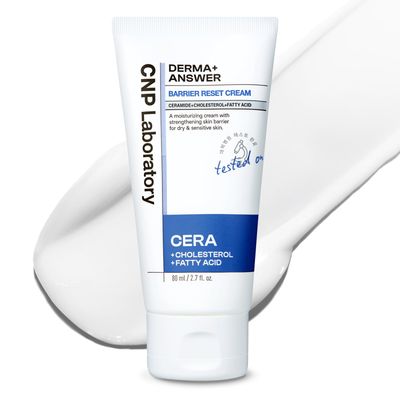 CNP Barrier Reset Cream - Deep Hydration, Strengthen Skin Barrier, Ceramide, Suitable for Dry, Sensitive Skin, Korean Skin Care, 2.7 fl. oz.