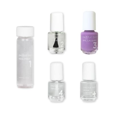 Dazzle Dry Mini Kit 4 Step System - Lavender Parade - A warm lavender. Full coverage cream. (5 Piece Kit / 5 Manicures)