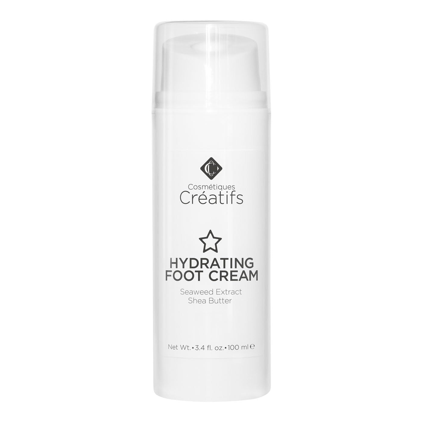 Cosmtiques Cratifs Hydrating Foot Cream for Dry Cracked Heels and Feet, 3.4 fl. oz., Deep Moisturizing Seaweed Extract and Shea Butter, Restores Soft Supple Skin