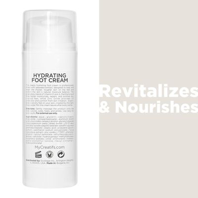 Cosmtiques Cratifs Hydrating Foot Cream for Dry Cracked Heels and Feet, 3.4 fl. oz., Deep Moisturizing Seaweed Extract and Shea Butter, Restores Soft Supple Skin