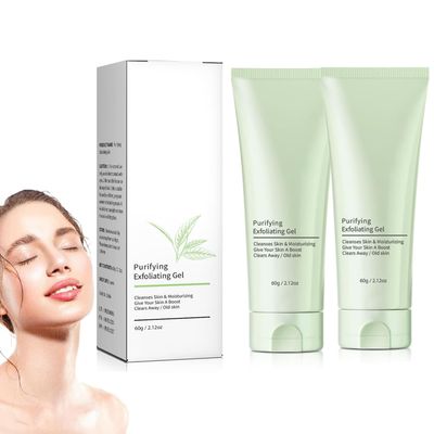 2PC Purifying Exfoliating Gel,Exfoliating Scrub,Purifying Exfoliating Gel Moisturizing Cleanses Skin Give,Deep Cleansing Face and Body Exfoliating Scrub Gel(60g)