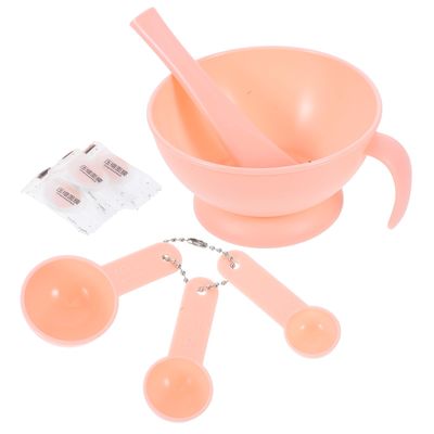 FRCOLOR Face Mask Mixing Tool 6Pcs Mask Making Kit Diy Face Mask Mixing Bowl Set Include Facial Mask Mixing Bowl Stick Spatula Siliconecream Mask Brushes Gauges